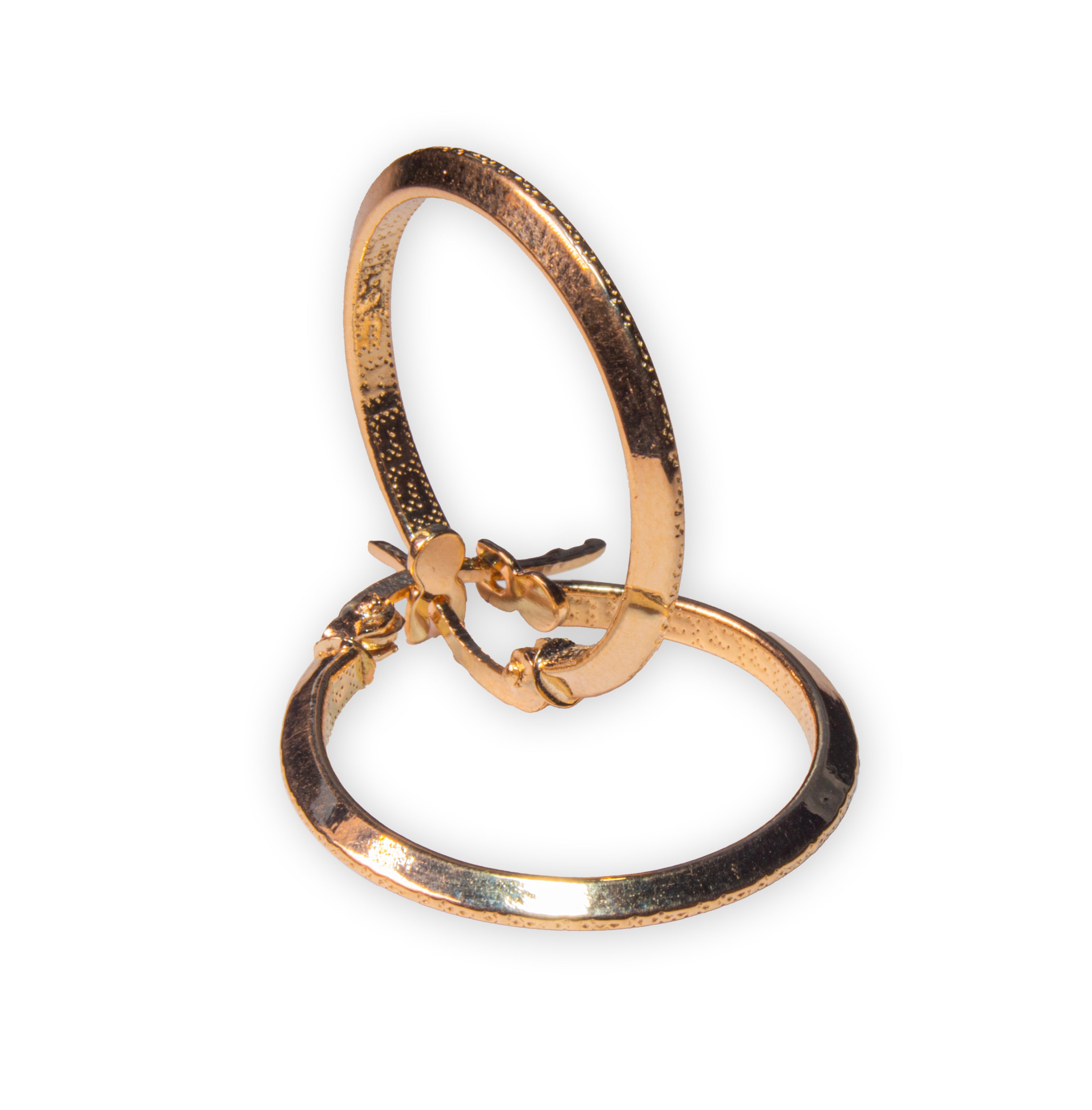 Aros Minimalistas en Oro Amarillo