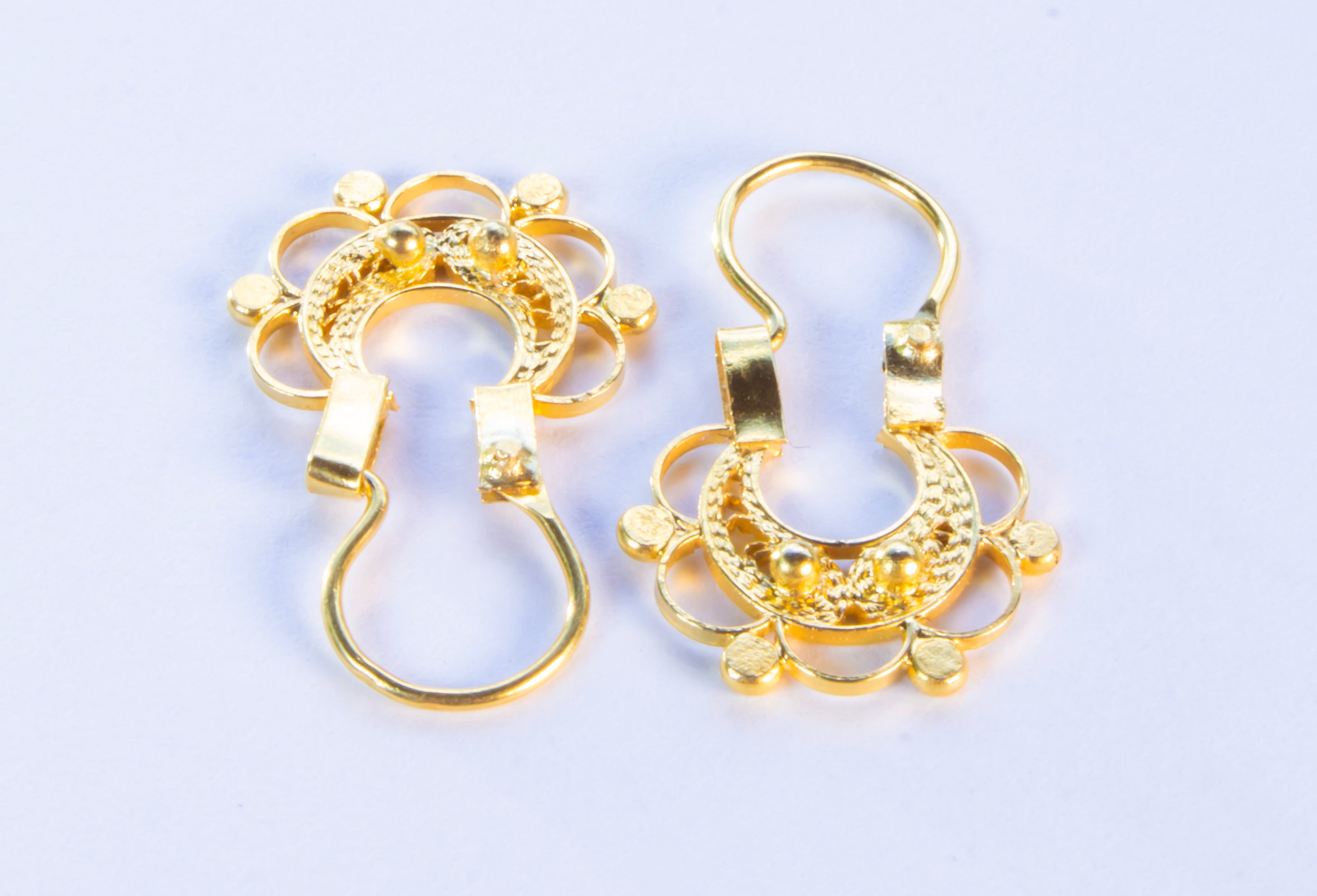 Aretes en Oro Amarillo con Diseño Filigrana Tradicional